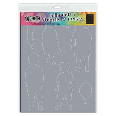 Dyan Reaveley Dylusions Stencil & Mask - Grandkids