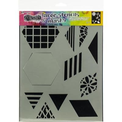 Dyan Reaveley Dylusions Stencil & Mask - Large - 2