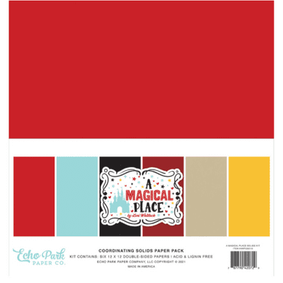 Echo Park 12x12 Cardstock Pack - A Magical Place Solids