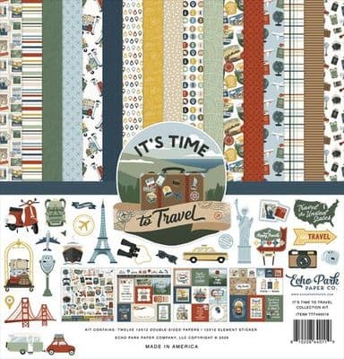 Echo Park 12x12 Collection Kit - It’s Time to Travel