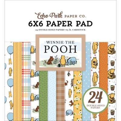 Echo Park 6x6 Paper Pad - Winnie the Pooh