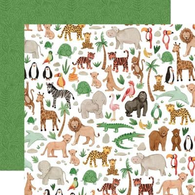 Echo Park - Animal Kingdom - Wild Side 12x12 Cardstock