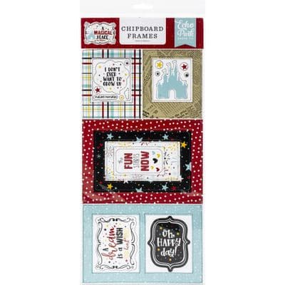 Echo Park Chipboard Stickers - A Magical Place Frames