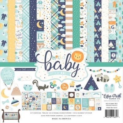 Echo Park Collection Kit - Hello Baby Boy