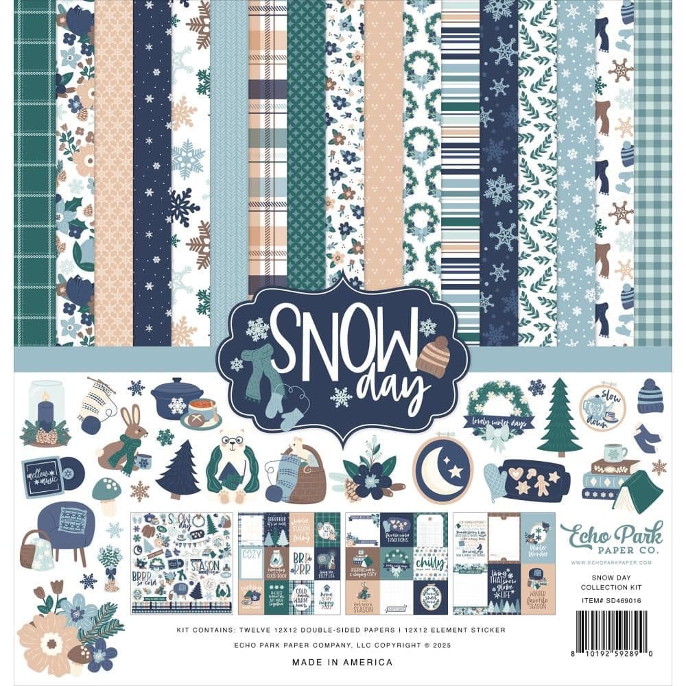 Echo Park Collection Kit 12X12 - Animal Kingdom - Carta E Adesivi Per Scrapbooking