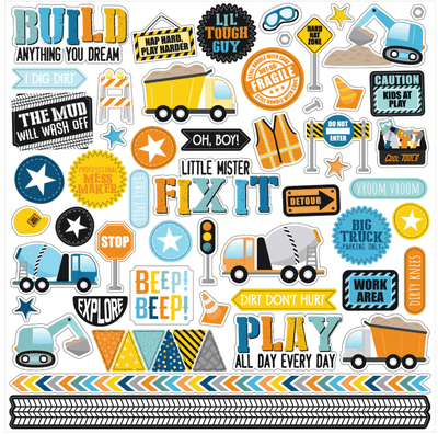 Echo Park - Element Stickers - Little Builder