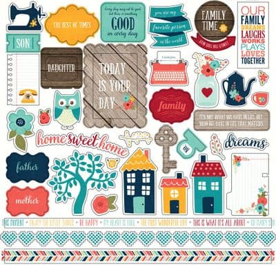 Echo Park - Element Stickers - The Story of Our Family