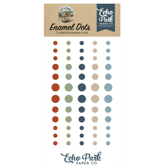 Echo Park Enamel Dots - It's Time to Travel