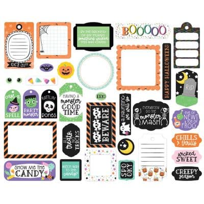 Echo Park Ephemera - Monster Mash Frames and Tags
