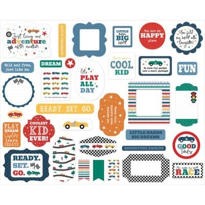 Echo Park Ephemera - Vroom! Icons