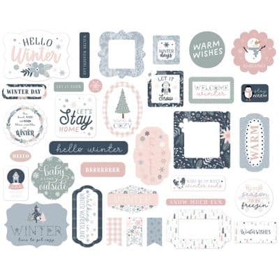 Echo Park Ephemera - Winterland Icons