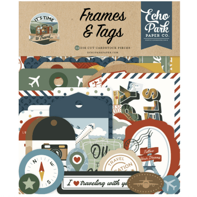Echo Park Frames & Tags - It's Time to Travel