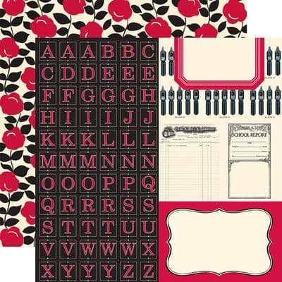 Echo Park - Photo Freedom Jenni Bowlin - Letters 12x12 Cardstock 