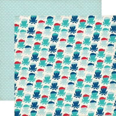 Echo Park - Pirate's Life - Octopus Mateys 12x12 Cardstock