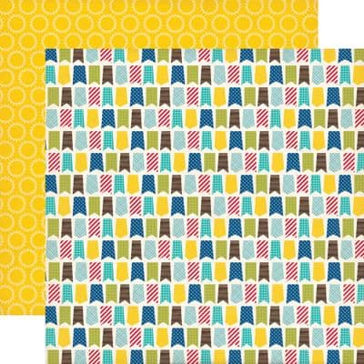 Echo Park - Pirate's Life - Pirate Flags 12x12 Cardstock 