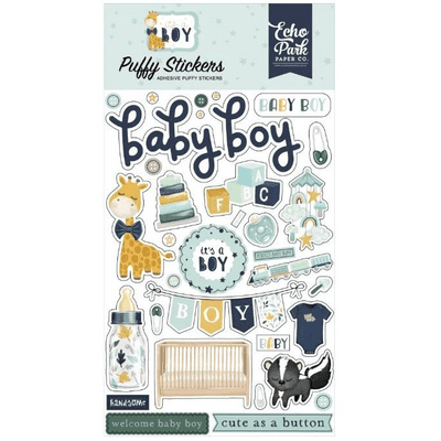 Echo Park Puffy Stickers - It's a Boy