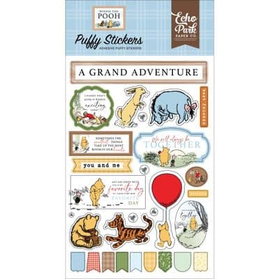 Echo Park Puffy Stickers - Winnie the Pooh