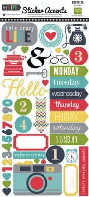 Echo Park - Sticker Accents - My Life!