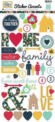 Echo Park - Sticker Accents - Our Family