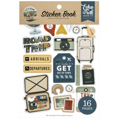 Echo Park Sticker Book - It's Time to Travel