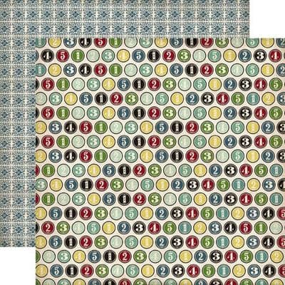 Echo Park - Times and Seasons 2 - Number Circles 12x12 Cardstock 