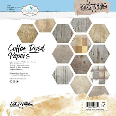 Elizabeth Craft 12x12 Paper Pack - Remember Moments Coffee Dyed Papers