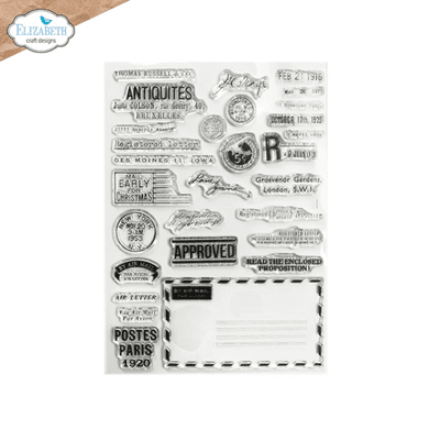 Elizabeth Craft Clear Stamps - Correspondence from the Past 1