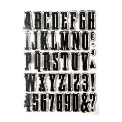 Elizabeth Craft Clear Stamps - Once in a Lifetime - Bold Alphabet