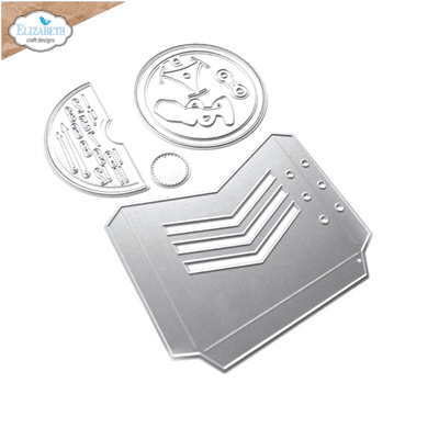 Elizabeth Craft Designs Dies - Planner Essentials: Pocket Set Chevron Circle - 2054