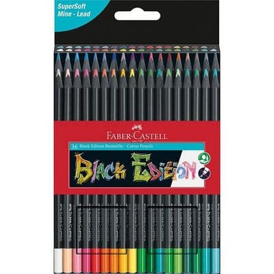 Faber Castell Black Edition Colour Pencils - 36pcs