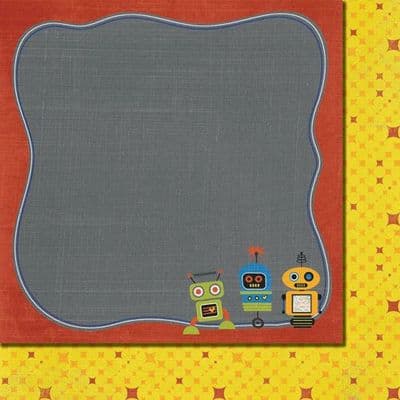 Fancy Pants - To The Moon - Robots 12x12 Paper