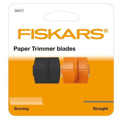 Fiskars Paper Trimmer Blades TripleTrack Straight Cutting & Scoring (2pcs) (1003905)