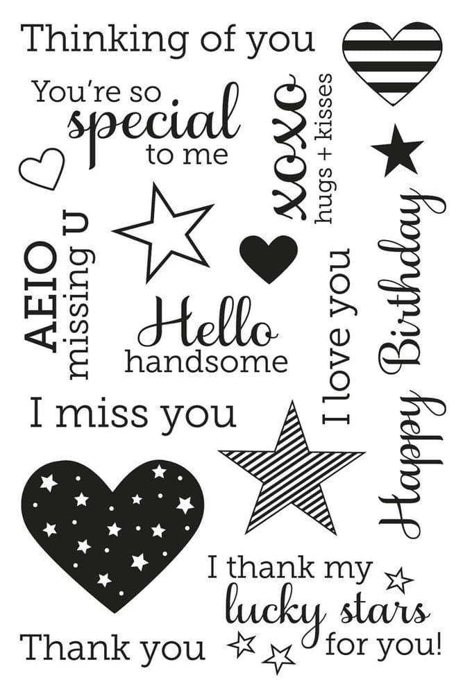 Hero Arts Poly Clear Stamp Set Year Round Sentiments