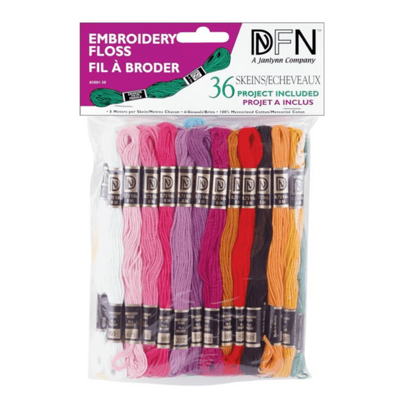 Janlynn Cotton Embroidery Floss Pack - Pastel Colours