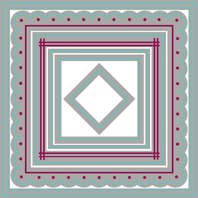 Julie Hickey Designs Die Set - Dinky Square