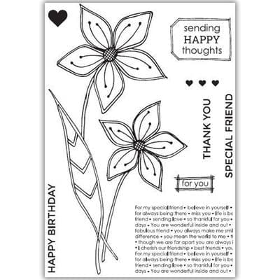 Julie Hickey Designs Stamp Set - Friendship Flower