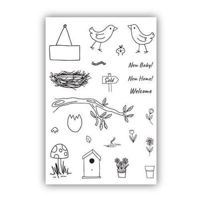 Julie Hickey Designs Stamp Set - You're so Tweet