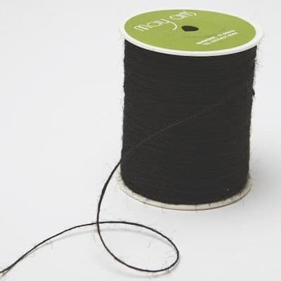 Jute Burlap String - Black 1mm x 10 metres