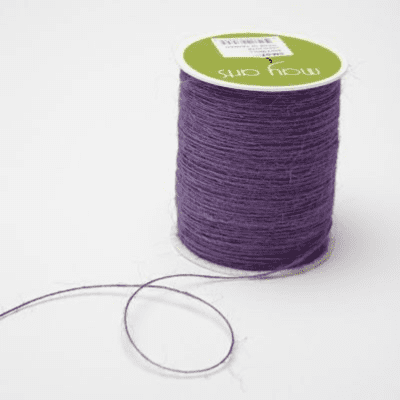 Jute Burlap String - Lavender 1mm x 10 metres
