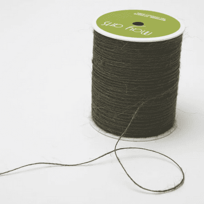 Jute Burlap String - Olive 1mm x 10 metres
