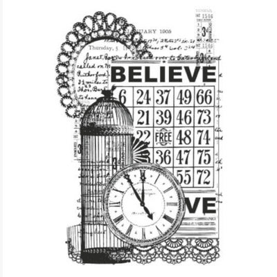 Kaisercraft Clear Stamp - Vintage Believe