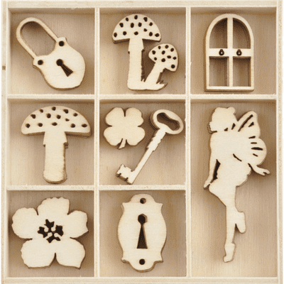 Kaisercraft Wooden Flourish Pack - Enchanted