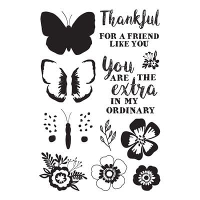 Kasercraft Clear Stamp Set - Paisley Days