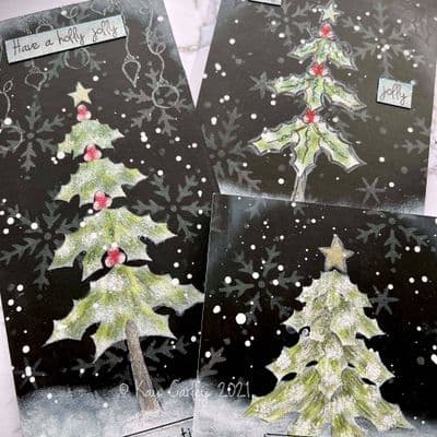 Kay Carley Jolly Holly Trees Online Workshop
