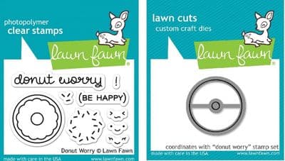 Lawn Fawn 2x3 Clear Stamp & Die Set - Donut Worry