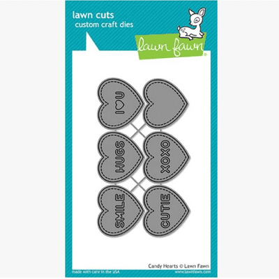 Lawn Fawn Cuts Cutting Dies - Candy Hearts