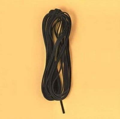Leather-like Cord - Square Black - 5 metres