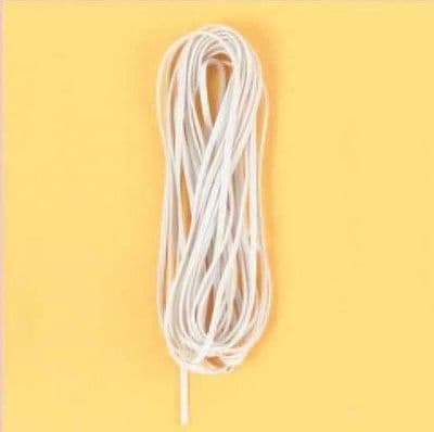 Leather-like Cord - Square White - 5 metres