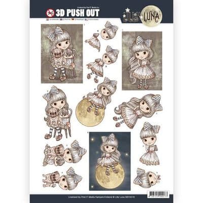 Lilly Luna 3D Push Out Decoupage - A Friend to Hold