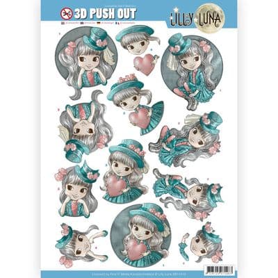 Lilly Luna 3D Push Out Decoupage - Classy and Fabulous